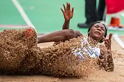 Sostene Moguenara Rang sechzehn mit 6,02&nbsp;m