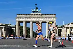 Katharina Heinig (rechts) – Rang&nbsp;sechzehn / Ruth van der Meijden (links), Niederlande – Rang&nbsp;achtzehn