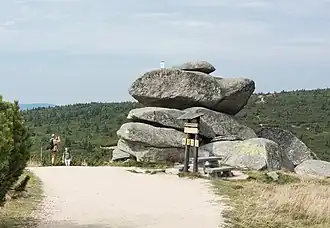 Felsen auf der tschechischen Seite