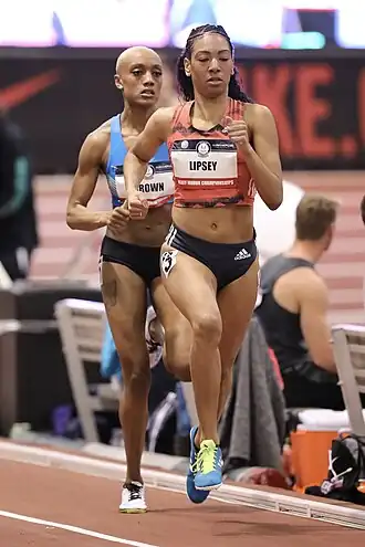 Charlene Lipsey bei den US-Hallenmeisterschaften 2018