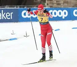 Mazokina beim Skilanglauf-Weltcup 2019 in Dresden