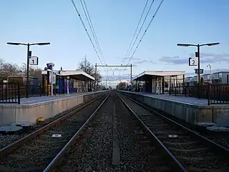 Blick auf den Bahnhof in Richtung Zevenaar (2019)