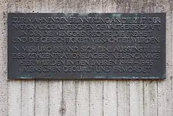 Gedenktafel auf dem Waldfriedhof Misburg