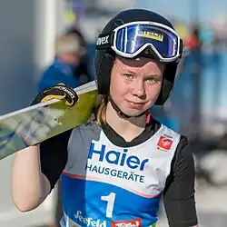 Astrid Norstedt bei der Nordischen Ski-WM 2019 in Seefeld in Tirol