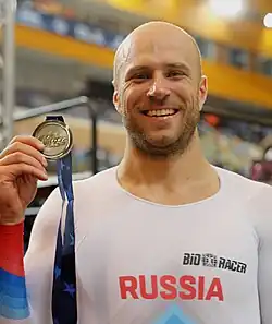 Denis Dmitrijew (2019) – Silbermedaille im Keirin bei der Bahn-EM