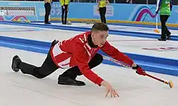 Kilian Thune beim Mixed-Team-Wettbewerb