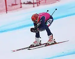 Gian Maria Illariuzzi beim Super-G-Wettbewerb