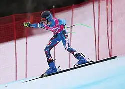 Teo Žampa beim Super-G-Wettbewerb