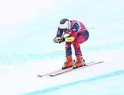 Nicolás Pirozzi beim Super-G-Wettbewerb