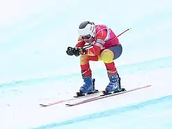 Bartłomiej Klimowski beim Super-G-Wettbewerb