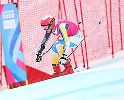 Oskar Gillberg beim Super-G-Wettbewerb