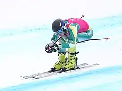 Joey Steggall beim Super-G-Wettbewerb