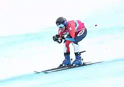 Ohra Kimishima beim Super-G-Wettbewerb