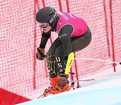 Maxx Parys beim Super-G-Wettbewerb