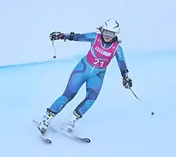 Cathinka Lunder beim Super-G-Wettbewerb