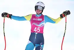 Kateryna Shepilenko beim Super-G-Wettbewerb