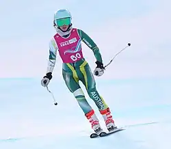 Isabella Davis beim Super-G-Wettbewerb