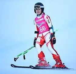 Mina Baştan beim Riesenslalom