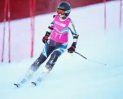 Nino Kurtanidze beim Riesenslalom