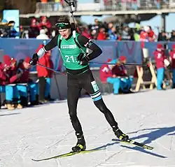 Markus Rene Epner beim Single-Mixed-Staffel-Wettbewerb