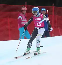 Jokūbas Lapienis beim Riesenslalom