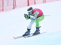 Rok Stojanovič beim Riesenslalom