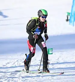 Victoire Berger beim Mixed-Teamstaffel-Wettbewerb