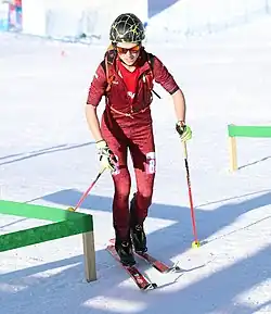 Franz Eder bei der Mixed-Teamstaffel