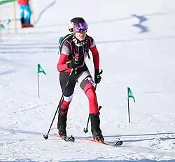 Lena Leitner-Hölzl beim Mixed-Staffel-Wettbewerb