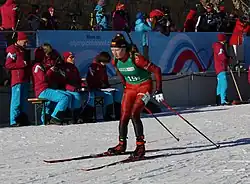 Kamilė Jakubauskaitė beim Mixed-Staffel-Wettbewerb