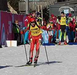 Krassimir Atanassow beim Mixed-Teamstaffelwettbewerb