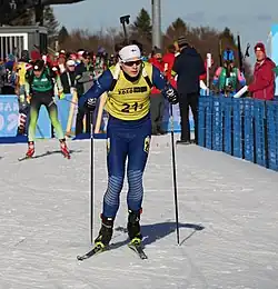 Ville-Valtteri Karvinen beim Mixed-Staffel-Wettbewerb