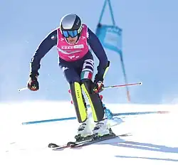 Marco Abbruzzese beim Mixed-Team-Parallelslalom