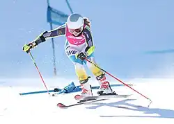 Hanna Aronsson Elfman beim Mixed-Parallelslalom