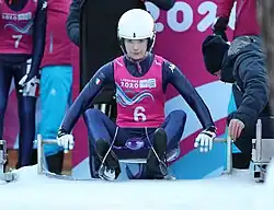 Katharina Putzer beim Einsitzer-Wettbewerb