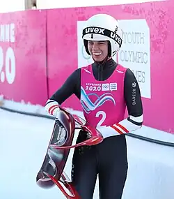 Barbara Allmaier beim Einsitzer-Wettbewerb