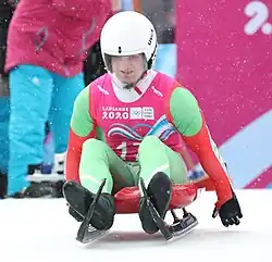 Milen Milanow beim Einsitzer-Wettbewerb