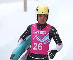 Yang Shih-hsun beim Einsitzer-Wettbewerb