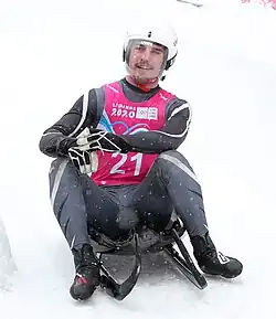 Hunter Burke beim Einsitzer-Wettbewerb