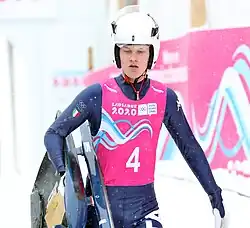 Lukas Peccei beim Einsitzer-Wettbewerb