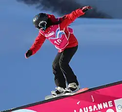 Kiara Zug beim Slopestyle-Wettbewerb