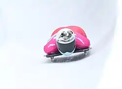 Victoria Steiner beim Skeleton-Wettbewerb