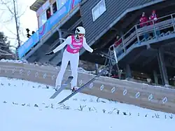 Luca Geyer beim Einzelwettbewerb