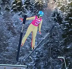 Maria Chindriș beim Einzelwettbewerb