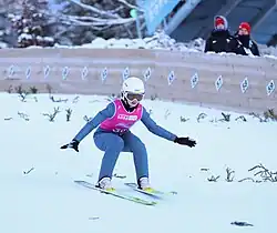 Tetjana Pylyptschuk beim Einzelwettbewerb