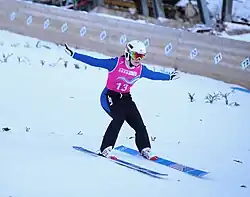 Paige Jones beim Einzelwettbewerb