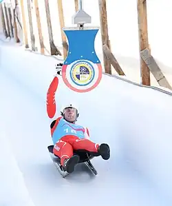 Marcin Kiełbasa beim Teamstaffel-Training