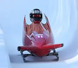 Chen Yu-lun beim Monobob-Wettbewerb