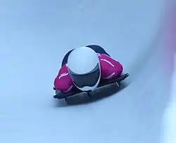 Teddy Fitzsimons beim Skeleton-Wettbewerb