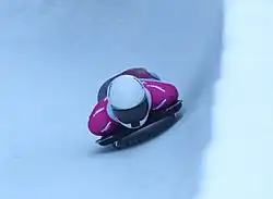 Elvis Veinbergs beim Skeleton-Wettbewerb